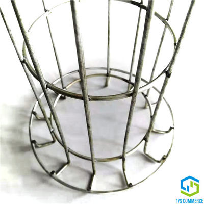 Alambre galvanizado Bent Bottom de la jaula del filtro del colector de polvo del alambre 120m m