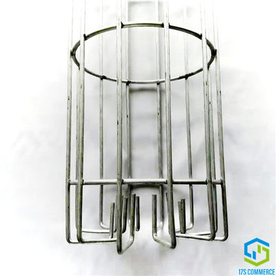 Alambre galvanizado Bent Bottom de la jaula del filtro del colector de polvo del alambre 120m m