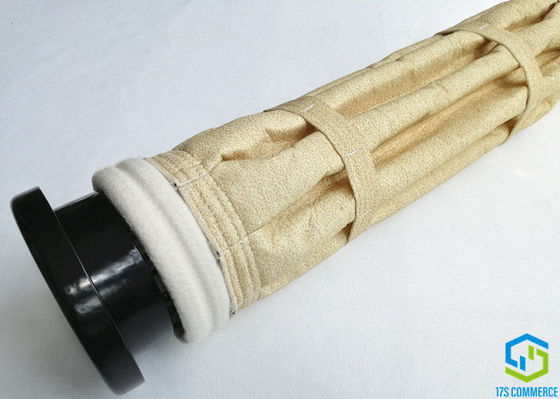 Jaula de la estrella de los bolsos de filtro de Baghouse 130m m Aramid 120m m