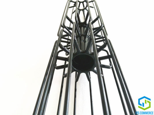 Silicio común global de la jaula de la estrella de dos secciones que cubre 12 la jaula de la casa del bolso del acero de carbono de la jaula de la araña de la jaula 120m m del plisado