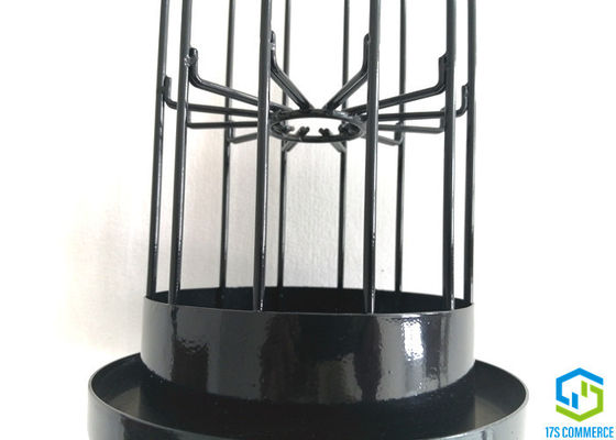 Jaula doble de la casa del bolso del acero de carbono de la jaula de la araña de la jaula 120m m del plisado de la capa del silicio de la jaula del filtro de la estrella de la araña del alambre