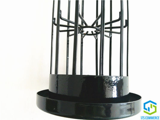 Jaula doble del colector de polvo de la jaula de la araña de los plisados de la jaula 12 del plisado de la capa del silicio de la jaula de la estrella del alambre 110m m