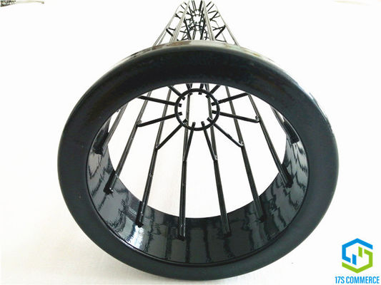 Jaula vertical consolidada de la casa del bolso del acero de carbono de la jaula de la araña de la jaula 120m m del plisado de Wire12 Ray Star Cage Silicon Coating