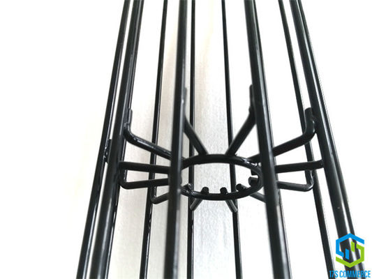 Jaula del colector de polvo de la jaula de la araña de los plisados de la jaula 12 del plisado de la capa del silicio de la jaula de la estrella de la araña 110m m del alambre